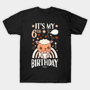 It's My 6th Birthday Sheep T-Shirt